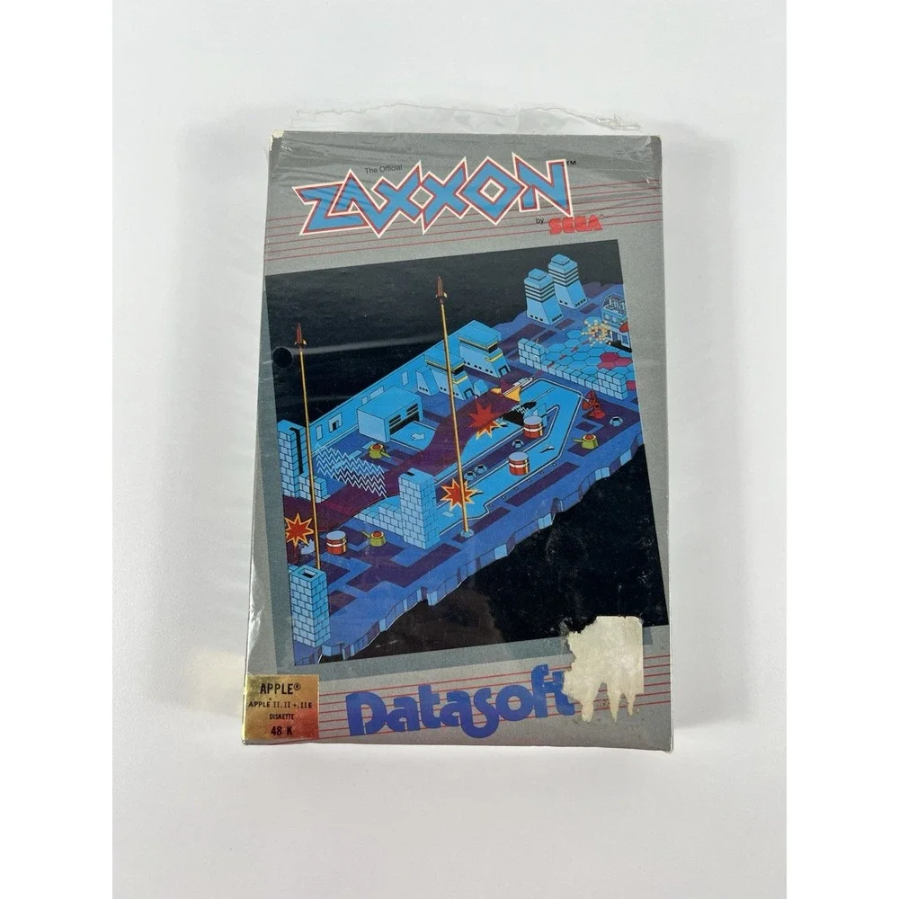 The Official ZAXXON by SEGA/DataSoft for Apple II+ IIe computers 1983